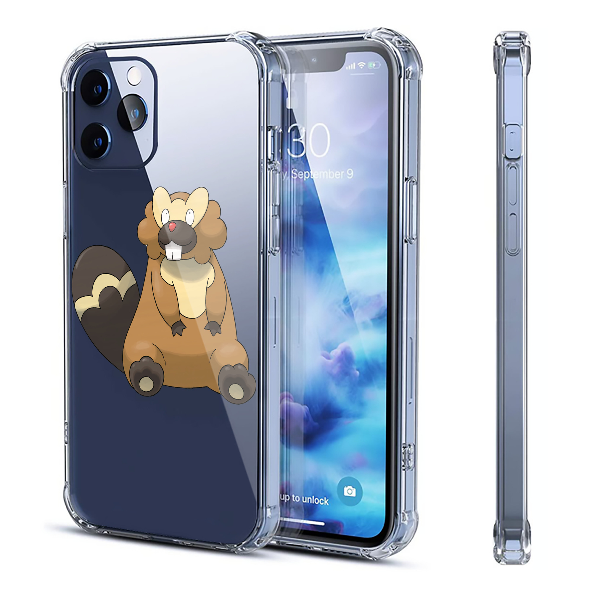 （画像用） ポケットモンスター Pokémon 【iPhone 12シリーズ対応】透明スマホケース（クリアソフトケース）